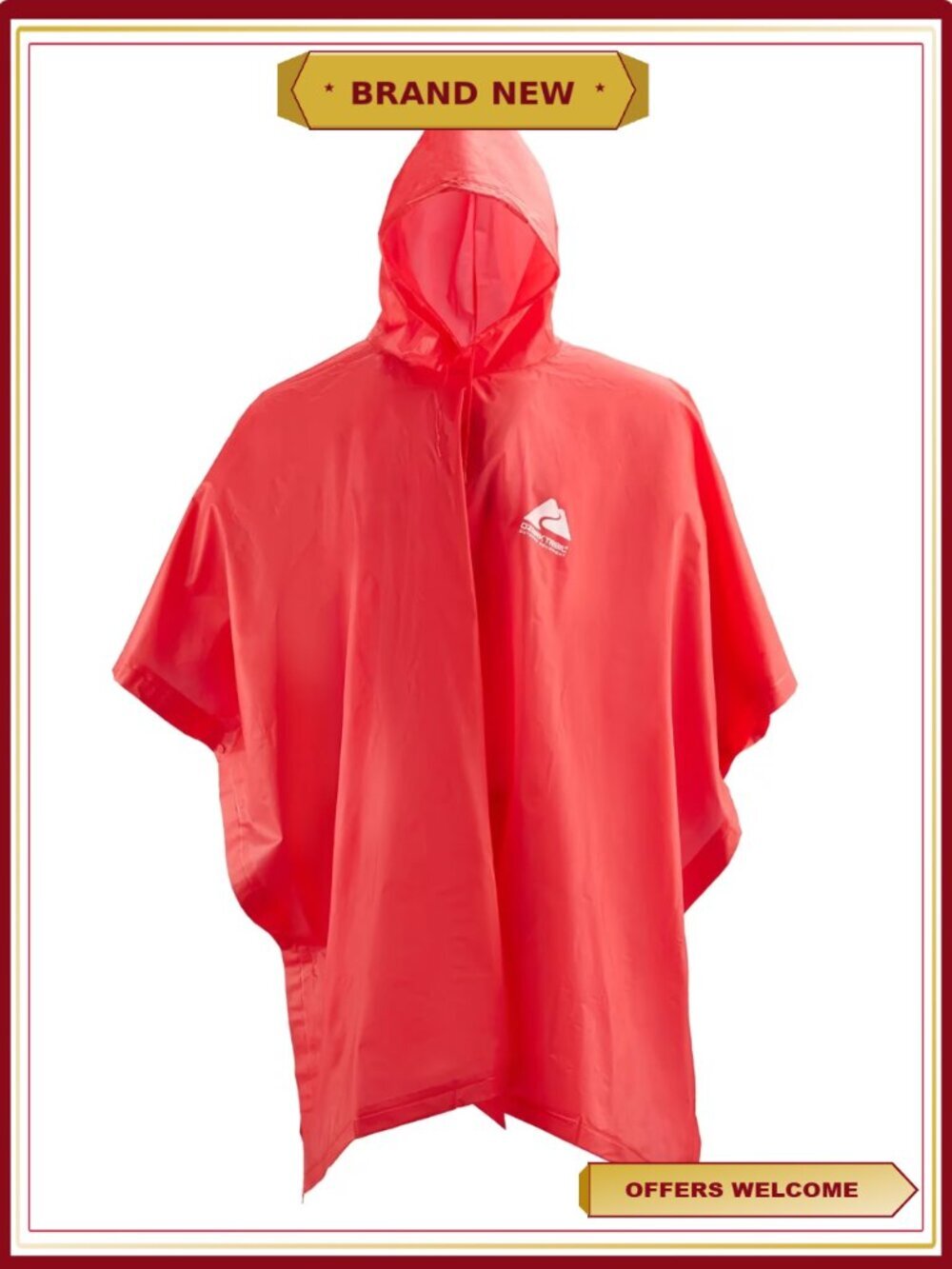 3/4 Sleeve Rain Poncho PE/EVA Long Waterproof Coat